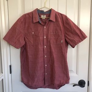 VANS men’s button down shirt